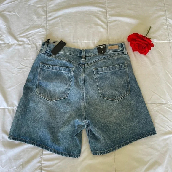 BlankNYC the warren overlap denim shorts - Picture 8 of 11